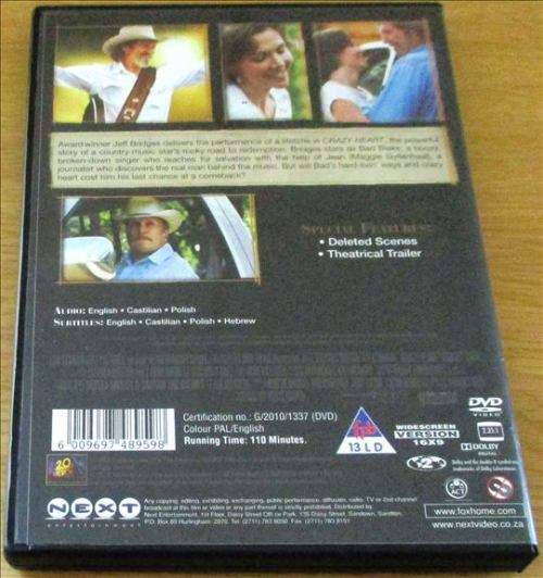 CULT FILM:  CRAZY HEART Jeff Bridges  [DVD Box 12]