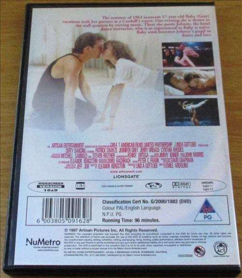 CULT FILM:  DIRTY DANCING Jennifer Grey Patrick Swayze [DVD Box 12]