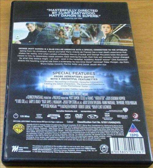 CULT FILM: HEREAFTER Matt Damon [DVD Box 12]