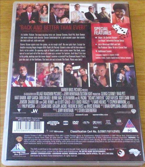 CULT FILM: OCEAN`S THIRTEEN George Clooney Brad Pitt [DVD Box 12]