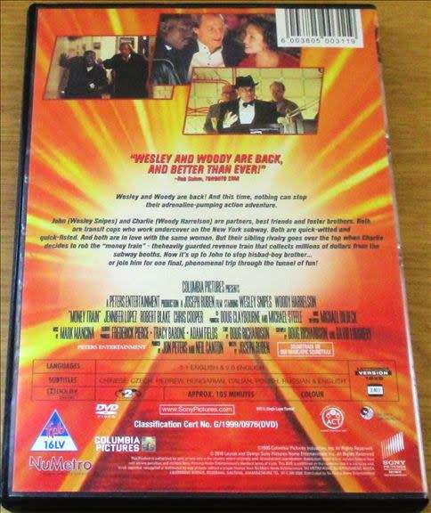 CULT FILM: MONEY TRAIN Wesley Snipes Woody Harrelson [DVD Box 12]