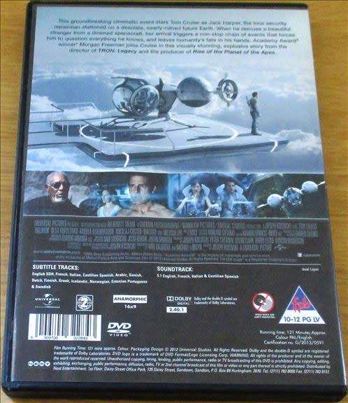 CULT FILM: OBLIVION Tom Cruise Morgan Freeman  [DVD Box 12]