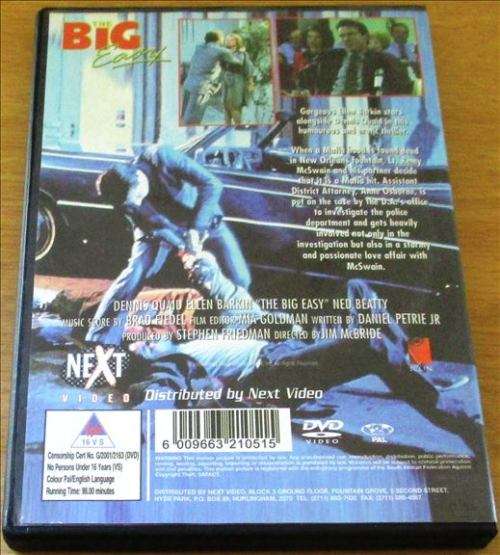 CULT FILM: THE BIG EASY Dennis Quaid Ellen Barkin [DVD Box 11]