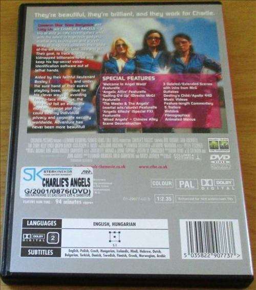 CULT FILM: CHARLIE`S ANGELS Cameron Diaz Drew Barrymore [DVD Box 11]