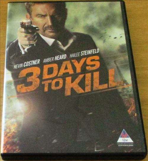 CULT FILM: 3 DAYS TO KILL Kevin Costner Amber Heard  [DVD Box 11]