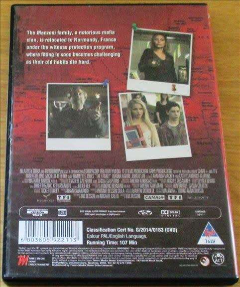 CULT FILM: THE FAMILY  Rebert De Niro Michelle Pfieffer [DVD Box 11]