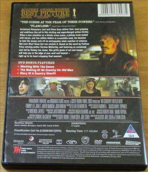 CULT FILM: NO COUNTRY FOR OLD MEN Tommy Lee Jones  [DVD Box 11]