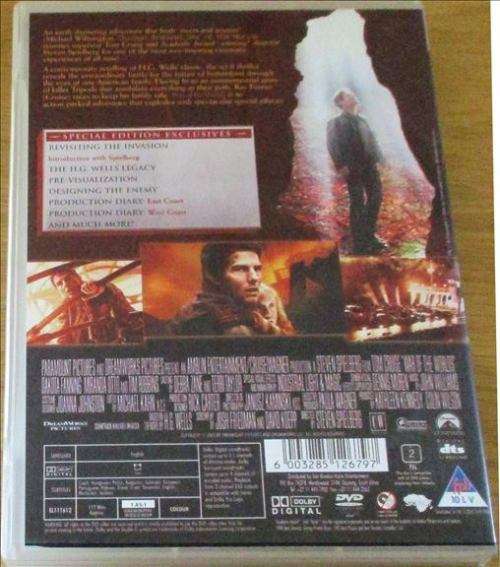 CULT FILM: TOM CRUISE War of the Worlds 2 Disc Special Edition [DVD Box 11]