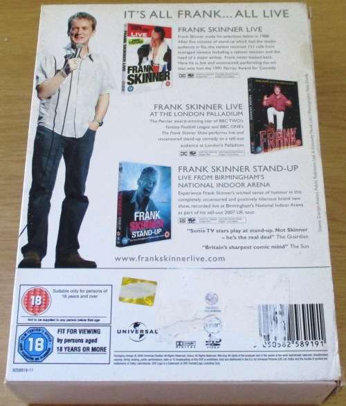 CULT FILM: FRANK SKINNER The Stand Up Collection 3xDVD BOX SET  [DVD Box 15]