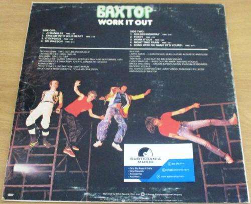 BAXTOP Work it Out [South African - Tim Parr] LP VINYL RECORD