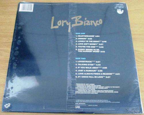 LORY BIANCO Lonely is the Night LP VINYL RECORD