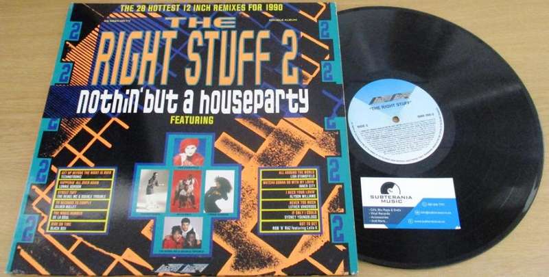 THE RIGHT STUFF 2 Nothin` but a House Party 2xLP VINYL RECORD