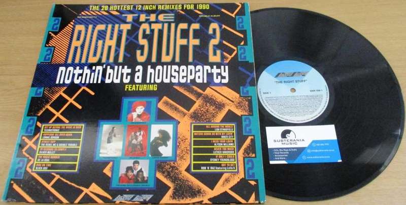 THE RIGHT STUFF 2 Nothin` but a House Party 2xLP VINYL RECORD