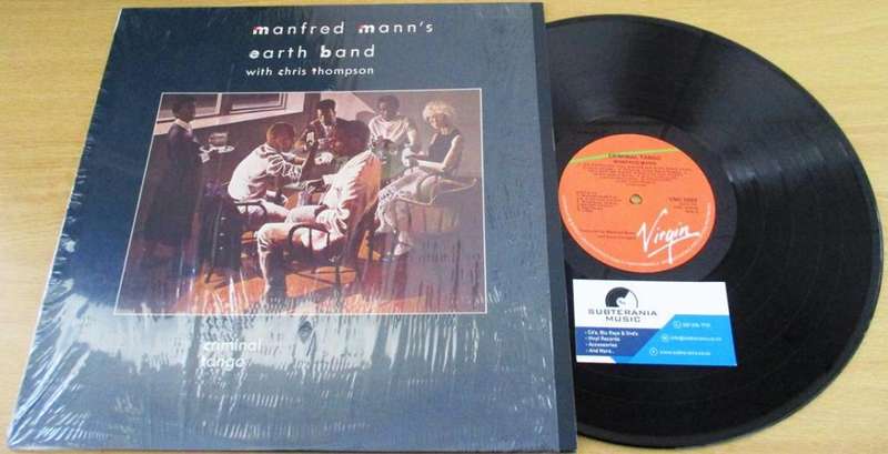 MANFRED MANN`S EARTH BAND with  CHRIS THOMPSON Criminal Tango LP VINYL RECORD