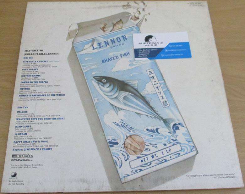 JOHN LENNON Shaved Fish Greatest Hits LP VINYL RECORD