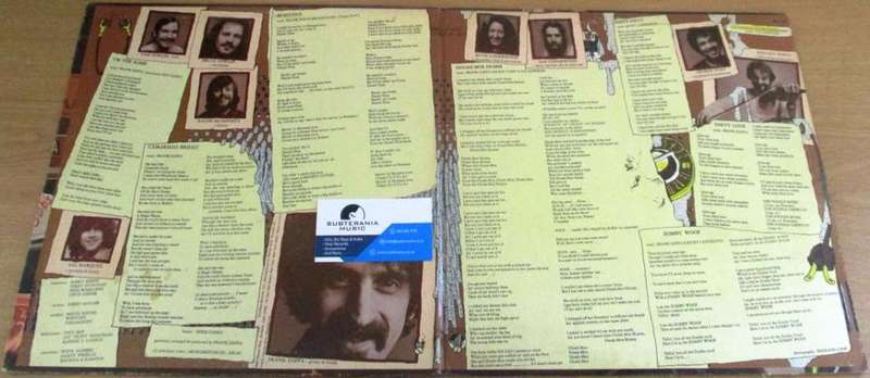 FRANK ZAPPA  Overnite Sensation LP VINYL RECORD