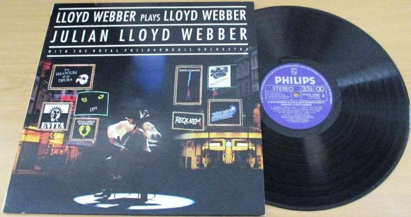 LLOYD WEBBER PLAYS LLOYD WEBBER LP VINYL RECORD