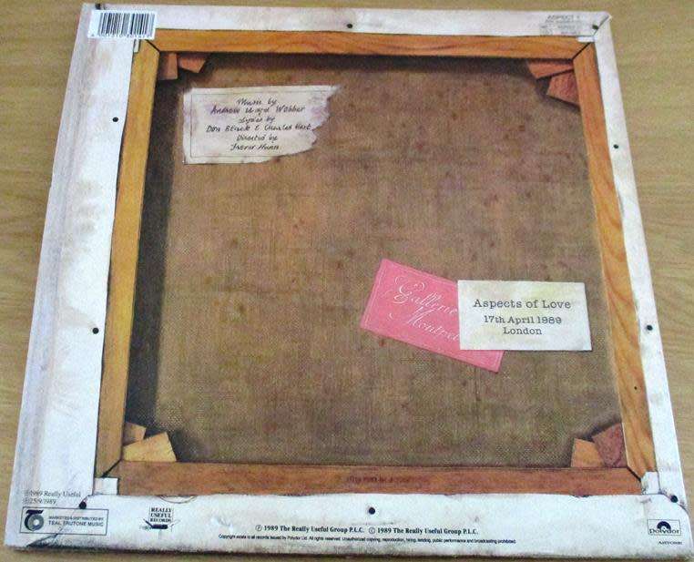 ANDREW LLOYD WEBBER ASPECT OF LOVE LP VINYL RECORD