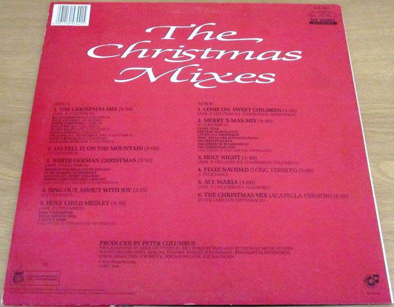 THE CHRISTMAS MIXES Joy LP VINYL RECORD