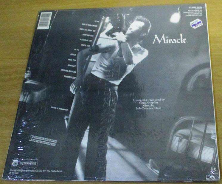 WILLY DE VILLE Miracle Mark Knopfler  O.S.T.  LP VINYL RECORD