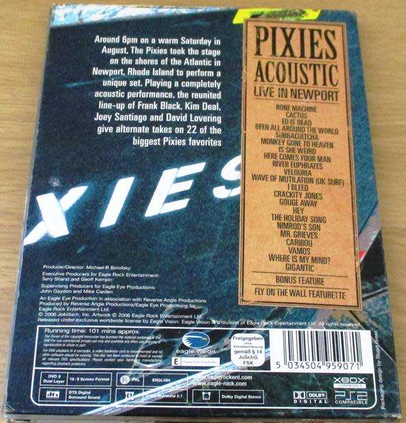 PIXIES Acoustic Live in Newport DVD [SHELF A]