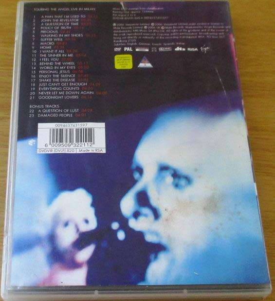 DEPECHE MODE Touring the Angel Live in Milan DVD [SHELF A]