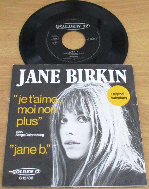 JANE BIRKEN Jetaime Moi Non Plus IMPORT 7` Single  [SHELF A]