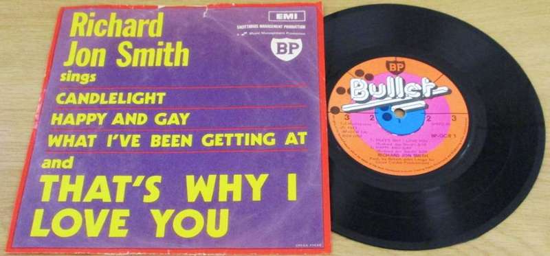 RICHARD JON SMITH Candlelight / That`s Why I Love You 7` Single  [SHELF A]