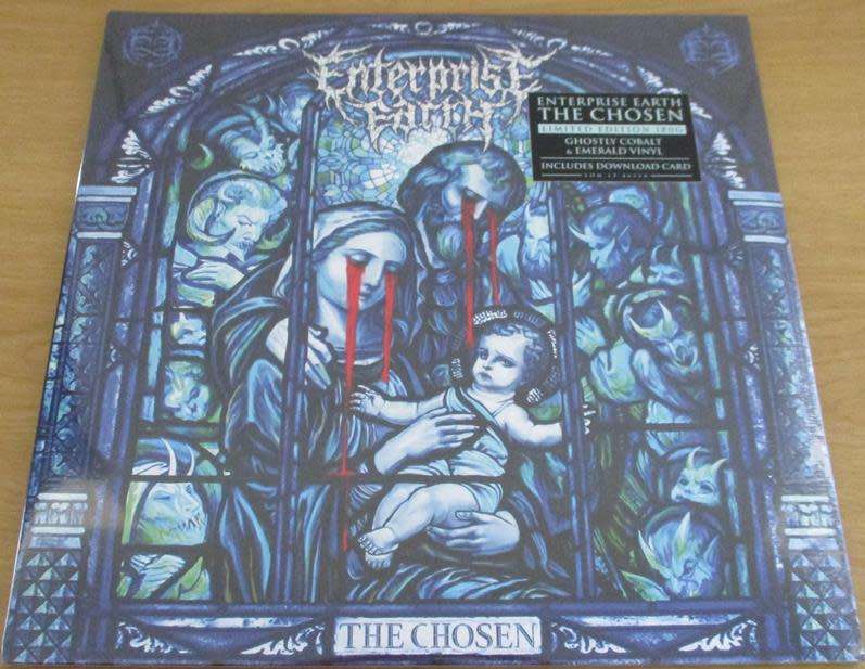 ENTERPRISE EARTH The Chosen Ghostly Cobalt & Emerald Coloured VINYL Record