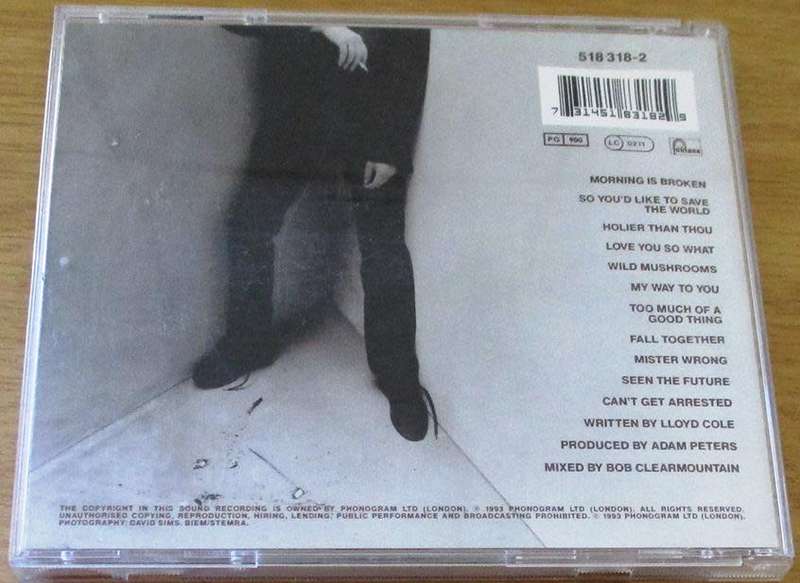 LLOYD COLE Bad Vibes CD [Shelf A]
