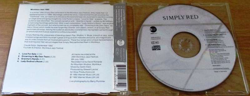 SIMPLY RED Montreux EP CD  [Shelf BB CD singles]