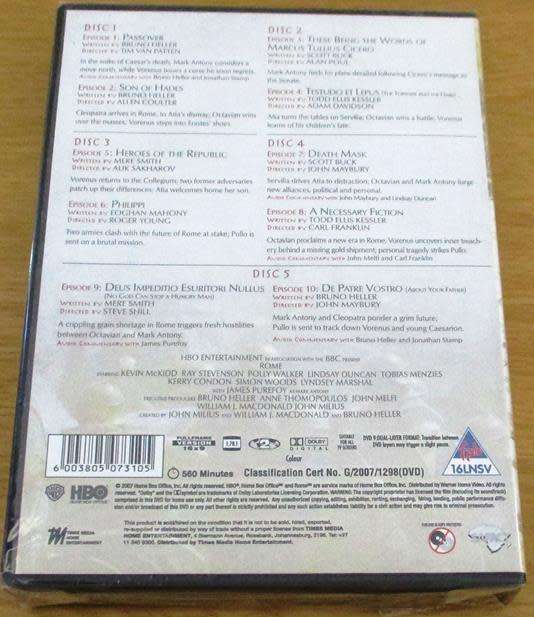 ROME The Complete Second Season DVD [SHELF H]