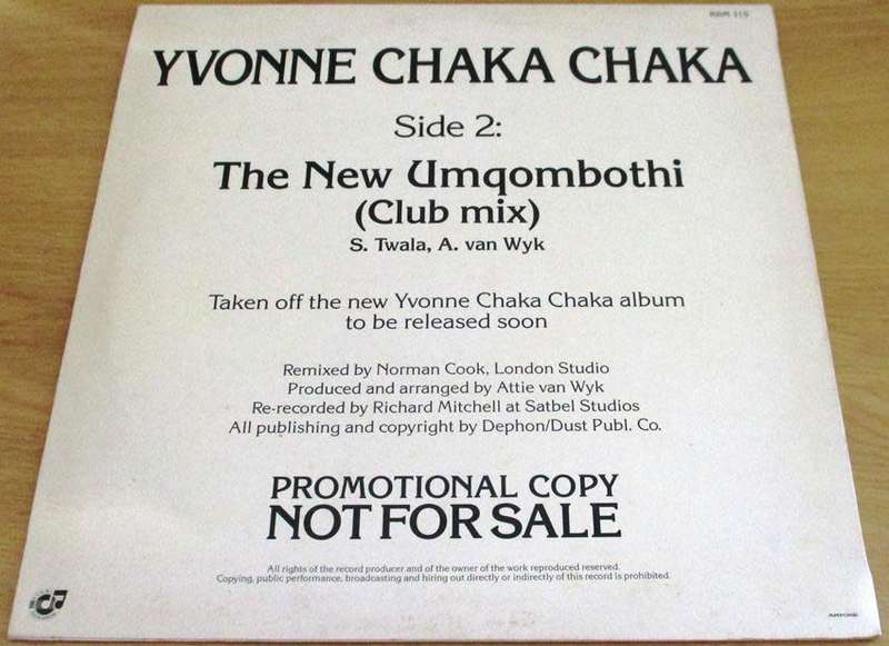 YVONNE CHAKA CHAKA The New Umqombothi 12`Maxi Single PROMO LP VINYL RECORD