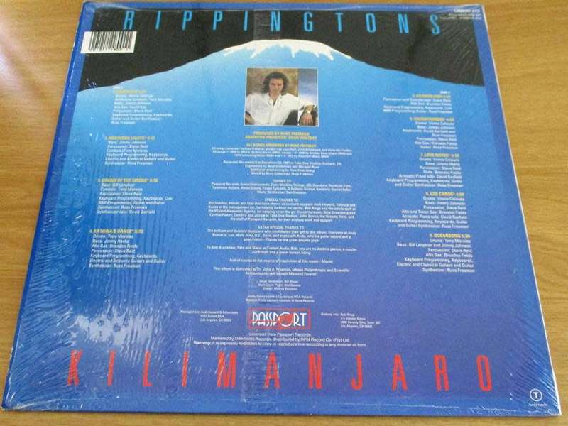 THE RIPPINGTONS Kilimanjaro VINYL RECORD