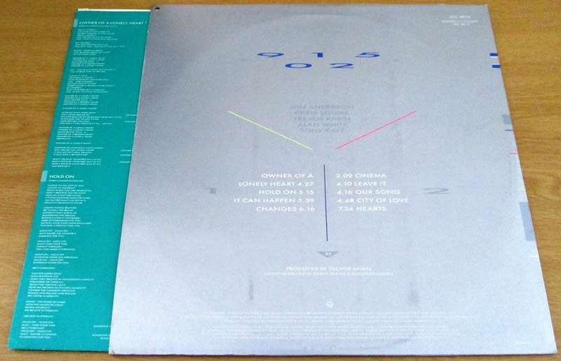 YES 90125 LP VINYL RECORD