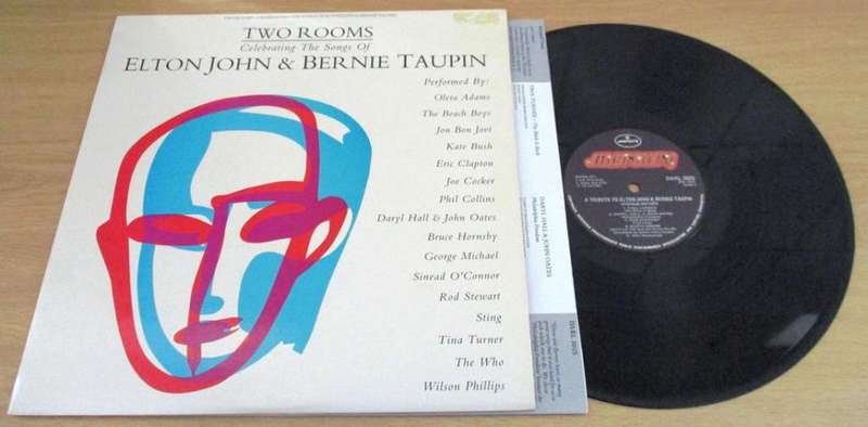 TWO ROOMS Celebrating the Songs of ELTON JOHN & BERNIE TAUPIN LP VINYL RECORD
