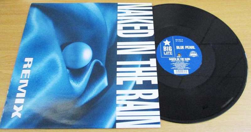 12` Maxi Dance Single : BLUE PEARL Naked in the Rain 12` VINYL RECORD [HOUSE / TRANCE]