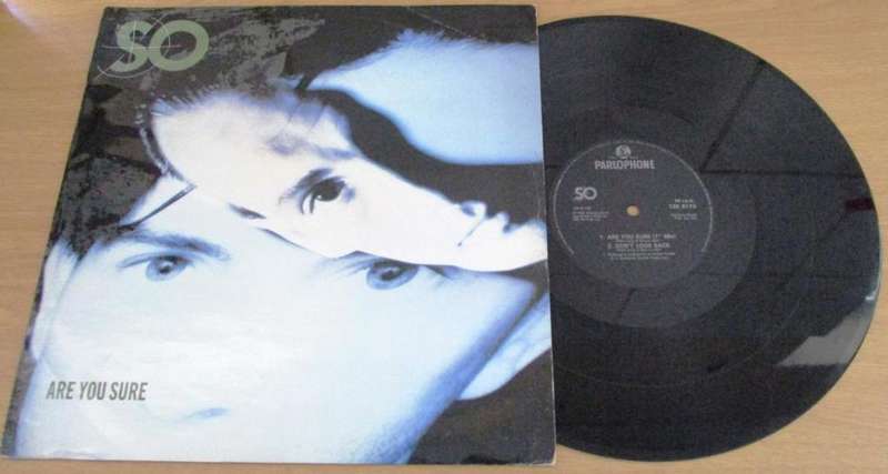 12` Maxi Dance Single : SO Are Your Sure? 12` VINYL RECORD [SYNTH POP]
