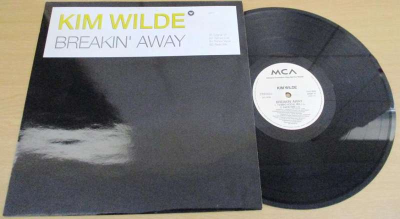 12` Maxi Dance Single : KIM WILDE Breakin` Away 4 track  PROMO 12` VINYL RECORD [house]