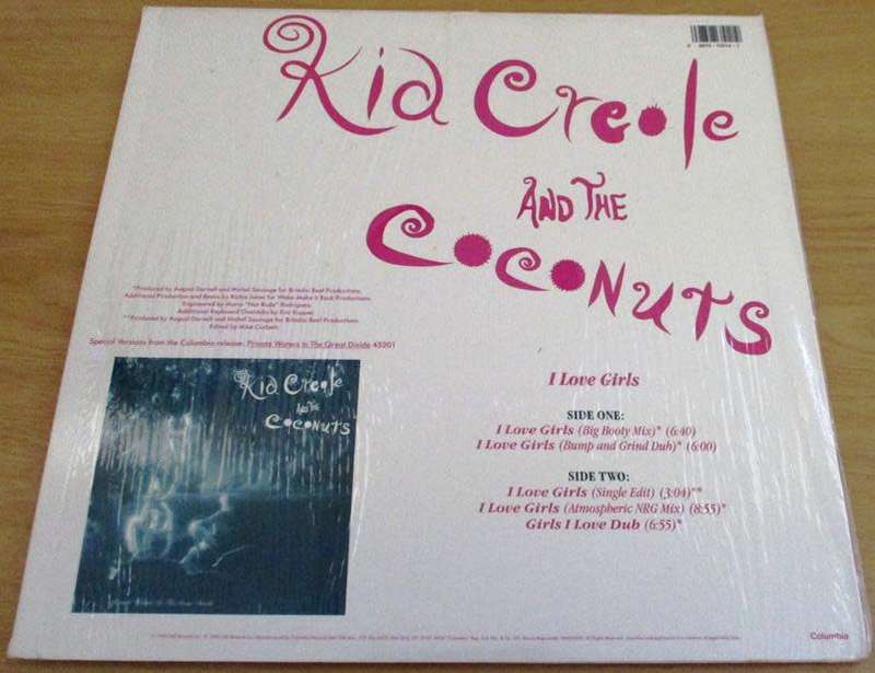12` Maxi Dance Single : KID CREOLE and the COCONUTS I Love Girls 12` VINYL RECORD [house]