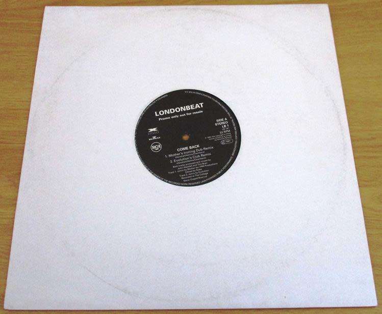12` Maxi Dance Single : LONDONBEAT  Come Back PROMO 4 track 12` VINYL RECORD [Hard]