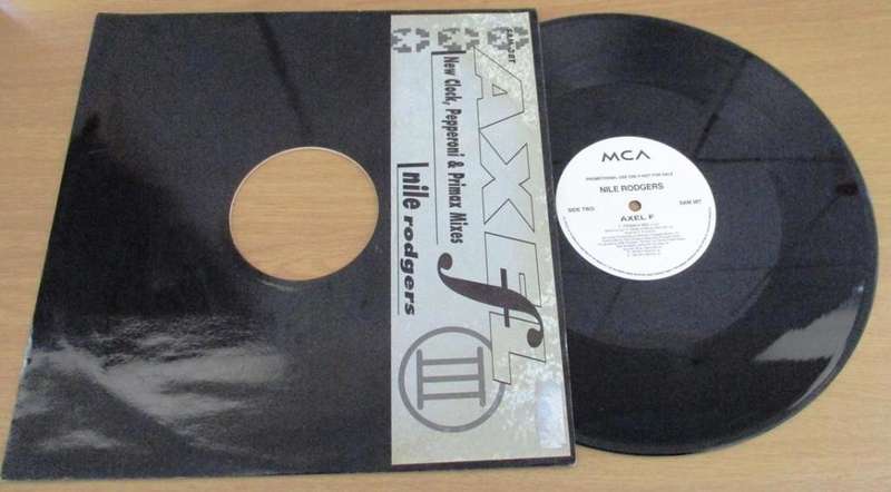 12` Maxi Dance Single: NILE RODGERS Axel F VINYL RECORD [Euro House / Disco]