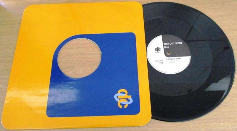 12` Maxi Dance Single: WAY OUT WEST Blue 3 track PROMO 12` VINYL RECORD [trance]