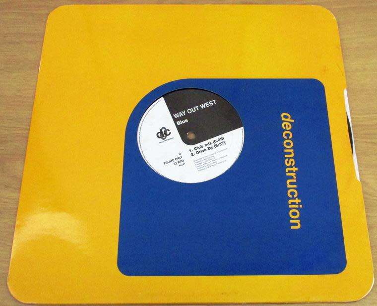 12` Maxi Dance Single: WAY OUT WEST Blue 3 track PROMO 12` VINYL RECORD [trance]