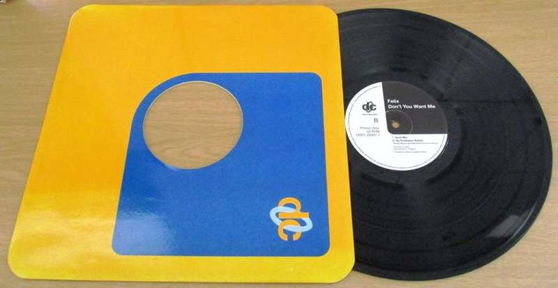 12` Maxi Dance Single: FELIX Don`t You Want Me (Remixes) 3 track PROMO 12` VINYL RECORD [EURO HOUSE]
