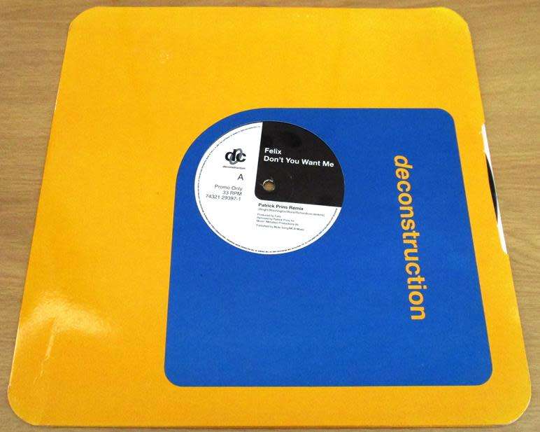 12` Maxi Dance Single: FELIX Don`t You Want Me (Remixes) 3 track PROMO 12` VINYL RECORD [EURO HOUSE]