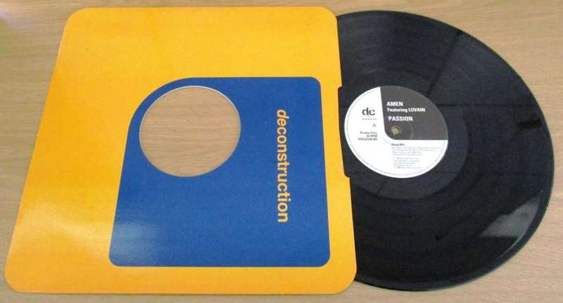 12` Maxi Dance Single: AMEN Feat. LUVAIN Passion 3 track PROMO 12` VINYL RECORD [HOUSE]