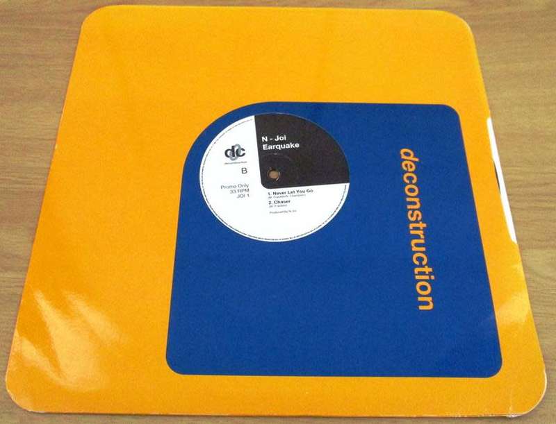 12` Maxi Dance Single: N-JOI Earquake 4 track PROMO 12` VINYL RECORD [TECHNO]