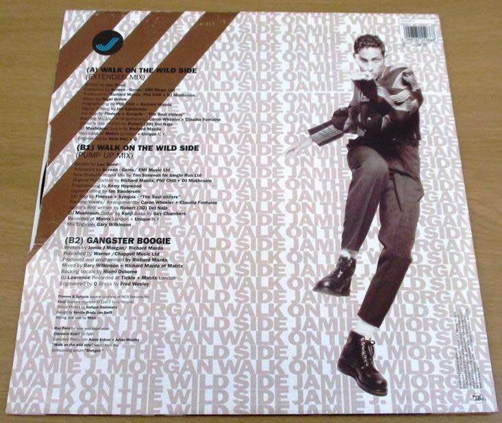 12` Maxi Dance Single: JAMIE J. MORGAN Walk On The Wild Side 12` VINYL RECORD [DOWNTEMPO / SYNTHPOP]