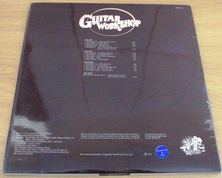 GUITAR WORKSHOP 2xLP VINYL RECORD